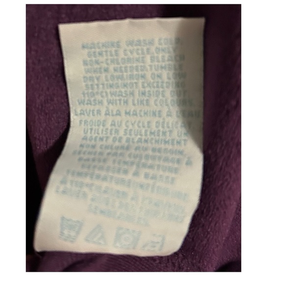 PENNANS Plum Velour Cowl Neck Top Sz L Rhinestone Sophisticated Quiet Luxury - Picture 10 of 15